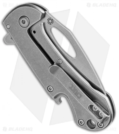 CRKT Bev-Edge Flipper Knife W/ Bottle Opener (2.5" Stonewash) 4630 3 CRKT Bev-Edge Flipper Knife W/ Bottle Opener (2.5" Stonewash) 4630 - Image 3