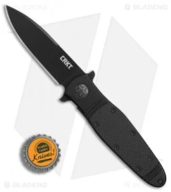 CRKT Bombastic Frame Lock Knife Black GFN (3.3" Black) K345KKSP 7 CRKT Bombastic Frame Lock Knife Black GFN (3.3" Black) K345KKSP -CRKT Knives Store CRKT Bombastic Black Plain Edge BHQ 78172 er bottlecap