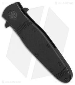 CRKT Bombastic Frame Lock Knife Black GFN (3.3" Black) K345KKSP 6 CRKT Bombastic Frame Lock Knife Black GFN (3.3" Black) K345KKSP -CRKT Knives Store CRKT Bombastic Black Plain Edge BHQ 78172 er spine