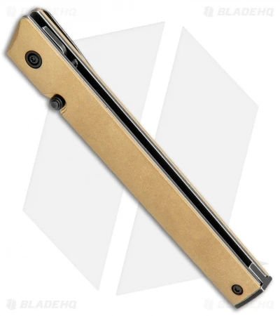 CRKT CEO Liner Lock Blade HQ Exclusive Knife Brass (3.11" Black Stonewash D2) 2 CRKT CEO Liner Lock Blade HQ Exclusive Knife Brass (3.11" Black Stonewash D2) - Image 2