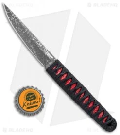 CRKT Burnley Obake Fixed Blade Knife Red (3.64" Gray TiNi) 2367R -CRKT Knives Store CRKT Burnley Obake Red Gray TiNi 2367R BHQ 72808 jr bottlecap