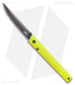 CRKT CEO Bamboo Liner Lock Knife GRN (3.1" Black Stonewash) 7096YGK