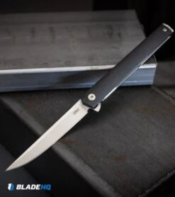 CRKT CEO Flipper Liner Lock Knife Black GRN (3.4" Satin) 9 CRKT CEO Flipper Liner Lock Knife Black GRN (3.4" Satin) -CRKT Knives Store CRKT CEO Flipper Liner Lock Knife Black GRN Satin BHQ 119358 kp steel web