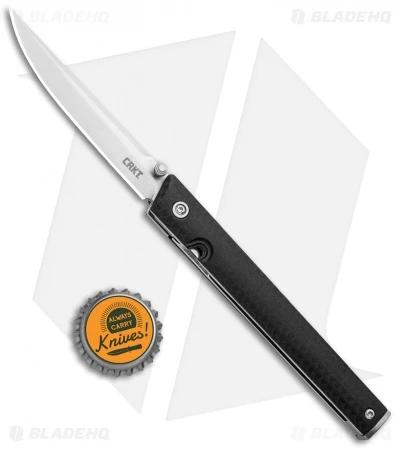 CRKT CEO Liner Lock Knife Black GRN (3.1" Satin) 7096 4 CRKT CEO Liner Lock Knife Black GRN (3.1" Satin) 7096 - Image 4