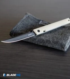 CRKT CEO Liner Lock Knife White Micarta (3.1" Smokewash D2) BHQ Exclusive -CRKT Knives Store CRKT CEO Liner Lock Knife White Micarta Smokewash D2 BHQ Exclusive BHQ 116341 kp desk web