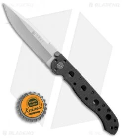 CRKT Carson M16-01F Spear Point Flipper Knife Carbon Fiber (3.1" Satin) -CRKT Knives Store CRKT Carson M16 01F spear point cf satin BHQ 69070 er size