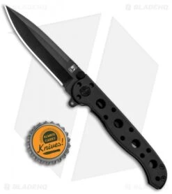 CRKT Carson M16-01K EDC Spear Point Liner Lock Knife (3" Black) -CRKT Knives Store CRKT Carson M16 01K EDC SP LL Black BHQ 87733 jr bottlecap