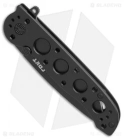 CRKT Carson M16-02KS Tanto Frame Lock Flipper Knife (3.05" Black) -CRKT Knives Store CRKT Carson M16 02KS Tanto black BHQ 76687 er spine