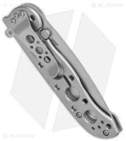 CRKT M16-02SS Stainless Steel Frame Lock Knife Tanto (3" Bead Blast) -CRKT Knives Store CRKT Carson M16 02SS SS BB FL Satin BHQ 138965 jr side