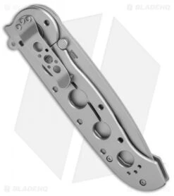 CRKT M16-04SS Stainless Steel Frame Lock Knife Tanto (3.9" Bead Blast) -CRKT Knives Store CRKT Carson M16 04SS SS Tanto FL Flipper BB BHQ 138967 jr side