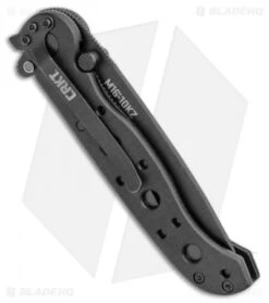CRKT Carson M16-10KZ Tanto Flipper Knife Black GFN (3" Black Serr) -CRKT Knives Store CRKT Carson M16 10KZ Tanto Balck GFN Black Serr BHQ 3813 jr side