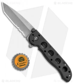 CRKT Carson M16-12 Folding Tanto Flipper Knife BB (3" Bead Blast Serr) -CRKT Knives Store CRKT Carson M16 12 Folding Tanto BB BB Serr BHQ 87731 jr bottlecap