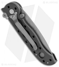 CRKT Carson M16-12 Folding Tanto Flipper Knife BB (3" Bead Blast Serr) -CRKT Knives Store CRKT Carson M16 12 Folding Tanto BB BB Serr BHQ 87731 jr side