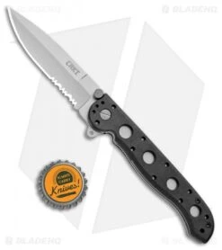 CRKT Carson M16-13Z Zytel Folding Spear Point Knife (3.5" Matte Serr) -CRKT Knives Store CRKT Carson M16 13Z Zytel SP Matte Serr BHQ 4982 jr bottlecap