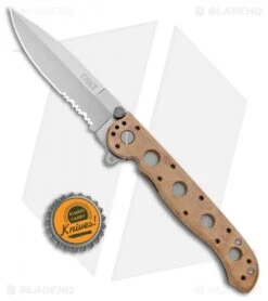 CRKT Carson M16-13ZM Desert Spear Point Flipper Knife (3.5" Bead Blast Serr) -CRKT Knives Store CRKT Carson M16 13ZM Desert SP BB Serr BHQ 8981 jr bottlecap