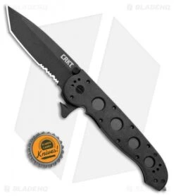 CRKT Carson M16-14ZLEK Tanto Liner Lock Knife (3.75" Serr) -CRKT Knives Store CRKT Carson M16 14ZLEK Tanto LL Serr BHQ 8897 jr bottlecap
