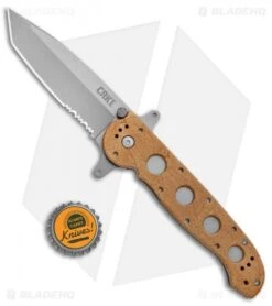 CRKT Carson M16-14ZSF Tanto Flipper Knife Desert Tan (3.875" Bead Blast Serr) -CRKT Knives Store CRKT Carson M16 14ZSF Tanto Desert Tan BB Serr BHQ 7950 jr bottlecap