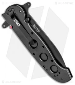 CRKT Carson M21-14SF Special Forces Flipper Knife Aluminum (3.875" Black Serr) 6 CRKT Carson M21-14SF Special Forces Flipper Knife Aluminum (3.875" Black Serr) -CRKT Knives Store CRKT Carson M21 12SF Special Forces Aluminum Black Serr BHQ 6703 jr side