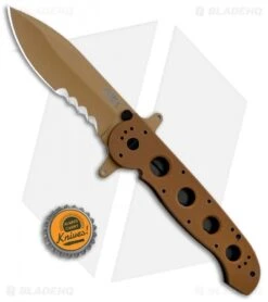 CRKT Carson M21-14DSFG Special Forces Flipper Knife Tan G-10 (3.875" Serr) 7 CRKT Carson M21-14DSFG Special Forces Flipper Knife Tan G-10 (3.875" Serr) -CRKT Knives Store CRKT Carson M21 14DSFG Special Forces Flipper Tan G 10 Serr BHQ 4983 jr 1 bottlecap