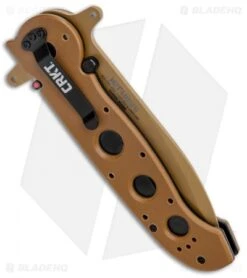 CRKT Carson M21-14DSFG Special Forces Flipper Knife Tan G-10 (3.875" Serr) 6 CRKT Carson M21-14DSFG Special Forces Flipper Knife Tan G-10 (3.875" Serr) -CRKT Knives Store CRKT Carson M21 14DSFG Special Forces Flipper Tan G 10 Serr BHQ 4983 jr 1 side