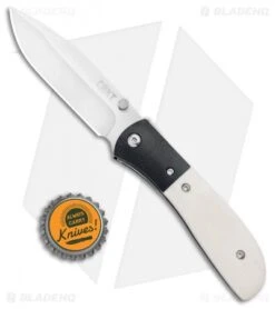 CRKT Carson M4-02 White Bone Spring Assisted Knife (3.25" Satin) -CRKT Knives Store CRKT Carson M4 02 White Bone SA Satin BHQ 7396 jr bottlecap
