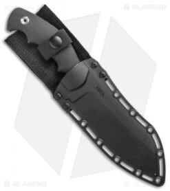 CRKT Catchall Fixed Blade Knife Rubberized GRN (5.5" Satin) -CRKT Knives Store CRKT Catchall Fixed Blade Black Satin BHQ 138973 jr sheath