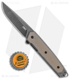 CRKT Cinco Frame Lock Brown G-10 Knife (2.9" Black) 7091 -CRKT Knives Store CRKT Cinco FL Brown G 10 Black 7091 BHQ 119357 jr bottlecap