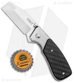 CRKT Compact Razel Liner Lock Knife Carbon Fiber (2.13" Satin) -CRKT Knives Store CRKT Compact Razel CF CR4020CF BHQ 93124 jr bottlecap