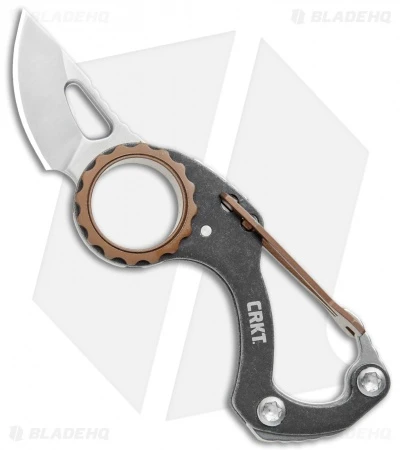 CRKT Compano Carabiner Folding Knife (1.4" Satin) 9082 1 CRKT Compano Carabiner Folding Knife (1.4" Satin) 9082