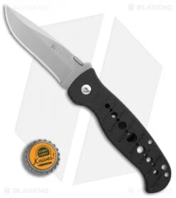 CRKT Crawford Falcon Liner Lock Knife Black Zytel (3.875" Satin) 6232 -CRKT Knives Store CRKT Crawford Falcon black zytel satin BHQ 76310 er bottlecap