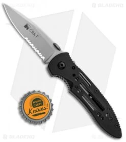 CRKT Crawford Point Guard Liner Lock Knife (3.5" Bead Blast Serr) 6762 7 CRKT Crawford Point Guard Liner Lock Knife (3.5" Bead Blast Serr) 6762 -CRKT Knives Store CRKT Crawford PG LL BB Serr 6762 BHQ 87727 jr bottlecap