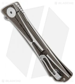 CRKT Crossbones Limited Edition Liner Lock Knife Ti (3.5" Satin M390) 7531 -CRKT Knives Store CRKT Crossbones Limited Edition LL Ti Satin 7531 BHQ 97577 jr side