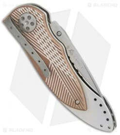 CRKT Elishewitz E-Lock Folding Knife Bronze (3.9" Satin Serr) 7333 6 CRKT Elishewitz E-Lock Folding Knife Bronze (3.9" Satin Serr) 7333 -CRKT Knives Store CRKT Elishewitz E Lock bronze satin serr 7333 BHQ 0477 er side