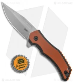 CRKT Fawkes Spring Assisted Knife Brown/Orange G-10 (2.75" Bead Blast) -CRKT Knives Store CRKT Fawkes Dust Layer G 10 LL DP BB BHQ 138957 jr bottlecap