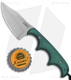 CRKT Folts Minimalist Bowie Fixed Blade Knife (2.15" Bead Blast) -CRKT Knives Store CRKT Folts Minimalist Bowie Neck Knife Black Green Micarta BB 2387 BHQ 7033 jr bottlecap