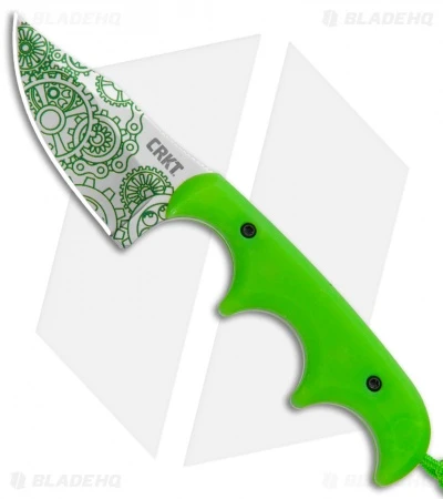 CRKT Folts Minimalist Bowie Neck Knife "Gears" (2.12" Satin) 2387G 1 CRKT Folts Minimalist Bowie Neck Knife "Gears" (2.12" Satin) 2387G