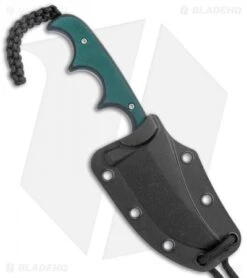 CRKT Folts Minimalist Persian Neck Knife Green G-10 (2.1" Bead Blast) 2379 -CRKT Knives Store CRKT Folts Minimalist Persian Neck Green G 10 BB 2379 BHQ 126213 jr sheath