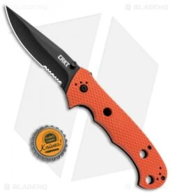 CRKT Hammond Cruiser LAWKS Liner Lock Knife Orange (3.75" Black Serr) 7914ORB 7 CRKT Hammond Cruiser LAWKS Liner Lock Knife Orange (3.75" Black Serr) 7914ORB -CRKT Knives Store CRKT Hammond Cruiser Orange Black Serr CR7914ORB BHQ 87150 jr bottlecap 2