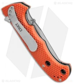 CRKT Hammond Cruiser LAWKS Liner Lock Knife Orange (3.75" Satin Serr) 7914OR -CRKT Knives Store CRKT Hammond Cruiser Orange Serr CR7914OR BHQ 87149 jr side 2