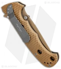 CRKT Hammond Iraqi Freedom Desert Cruiser Knife Tan (3.75" Tan Serr) 7914DI -CRKT Knives Store CRKT Hammond Iraqi Freedom Desert Cruiser Tan Tan Serr 7914DI BHQ 87014 jr side