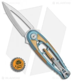 CRKT Hirin Liner Lock Knife Titanium (3.5" Satin M390) 5042 -CRKT Knives Store CRKT Hirin Frame Lock Knife 3.5in Satin 5042 BHQ 113913 LS Bottlecap