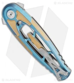 CRKT Hirin Liner Lock Knife Titanium (3.5" Satin M390) 5042 -CRKT Knives Store CRKT Hirin Frame Lock Knife 3.5in Satin 5042 BHQ 113913 LS Side