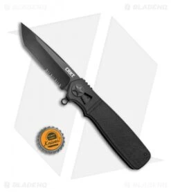 CRKT Homefront Tactical Tanto Field Strip Knife Black (3.5" Black Serr) K260KKS -CRKT Knives Store CRKT Homefront Tactical Tanto LL Black Black Serr K260KKS BHQ 51833 jr bottlecap