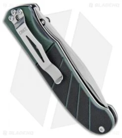 CRKT Ignitor Spring Assisted Knife Black & Green G10 (3.38" Satin) 6850 -CRKT Knives Store CRKT Ignitor SA Black Green G 10 Satin 6850 BHQ 4374 jr side