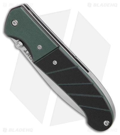 CRKT Ignitor Spring Assisted Knife Black & Green G-10 (3.38" Satin Serr) 6855 2 CRKT Ignitor Spring Assisted Knife Black & Green G-10 (3.38" Satin Serr) 6855 - Image 2