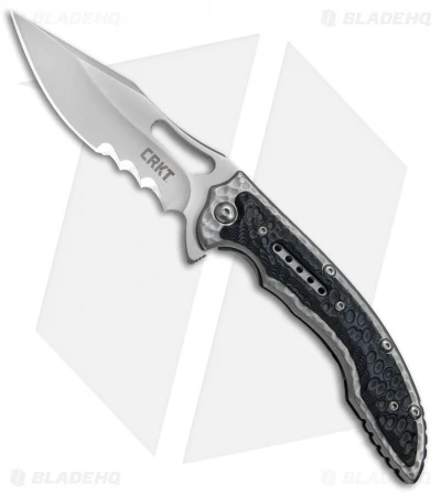 CRKT Ikoma Fossil Frame Lock Knife Black G-10 (3.96" Satin) 5473 1 CRKT Ikoma Fossil Frame Lock Knife Black G-10 (3.96" Satin) 5473
