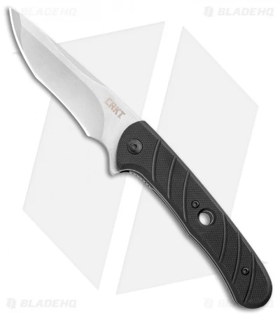 CRKT Intention Spring Assisted Knife Black G-10 (3.5" Stonewash) 7160 1 CRKT Intention Spring Assisted Knife Black G-10 (3.5" Stonewash) 7160