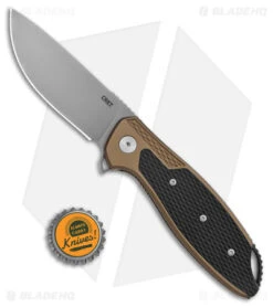CRKT Ken Onion Jake Liner Lock Knife Bronze Aluminum (3.32" Bead Blast) -CRKT Knives Store CRKT Ken Onion Jake LL Bronze Aluminum BB BHQ 178669 jr bottlecap