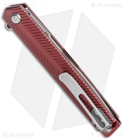 CRKT Ken Onion Stylus Spring Assisted Flipper Knife Maroon (3.1" Satin) K820BXP 3 CRKT Ken Onion Stylus Spring Assisted Flipper Knife Maroon (3.1" Satin) K820BXP - Image 3