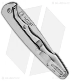 CRKT Lerch Flat Out OutBurst Assisted Knife Stainless Steel (3.57" Satin) 7016 -CRKT Knives Store CRKT Lerch Flat Out OutBurst Assited SS Satin 7016 BHQ 92319 jr side